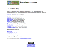 Tablet Screenshot of lists.altnews.com.au